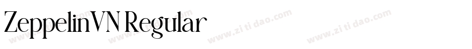 ZeppelinVN Regular字体转换